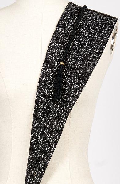 Ceinture OBI nami noire - Fleurs d'Ascenseurs
