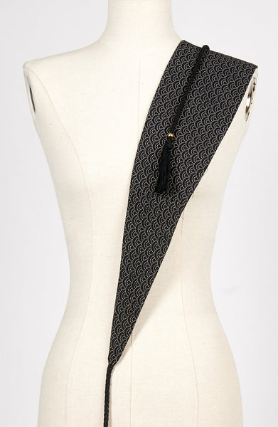 Ceinture OBI nami noire - Fleurs d'Ascenseurs