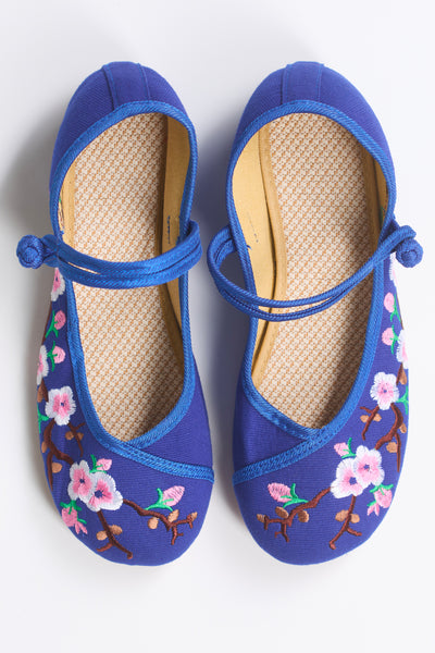 Chaussures Fleurs bleues - Fleurs d'Ascenseurs