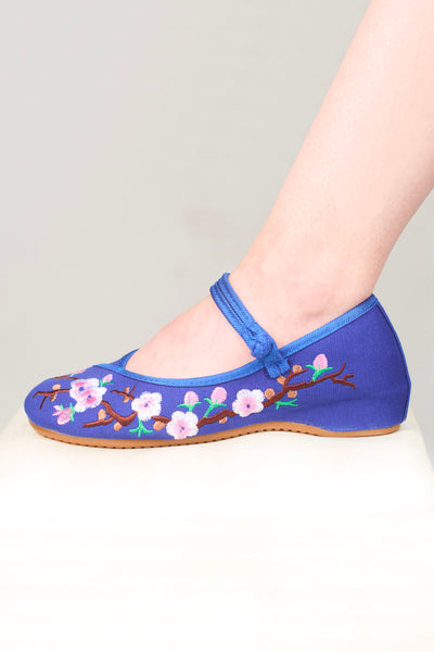 Chaussures Fleurs bleues - Fleurs d'Ascenseurs