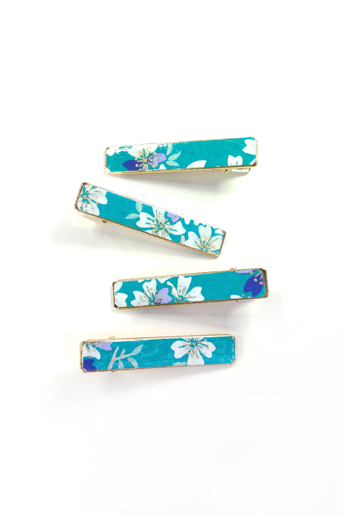 Petite pince WASHI Cerisier Turquoise