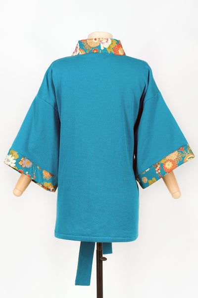 Kimono KOKOON Hanabi turquoise - Fleurs d'Ascenseurs