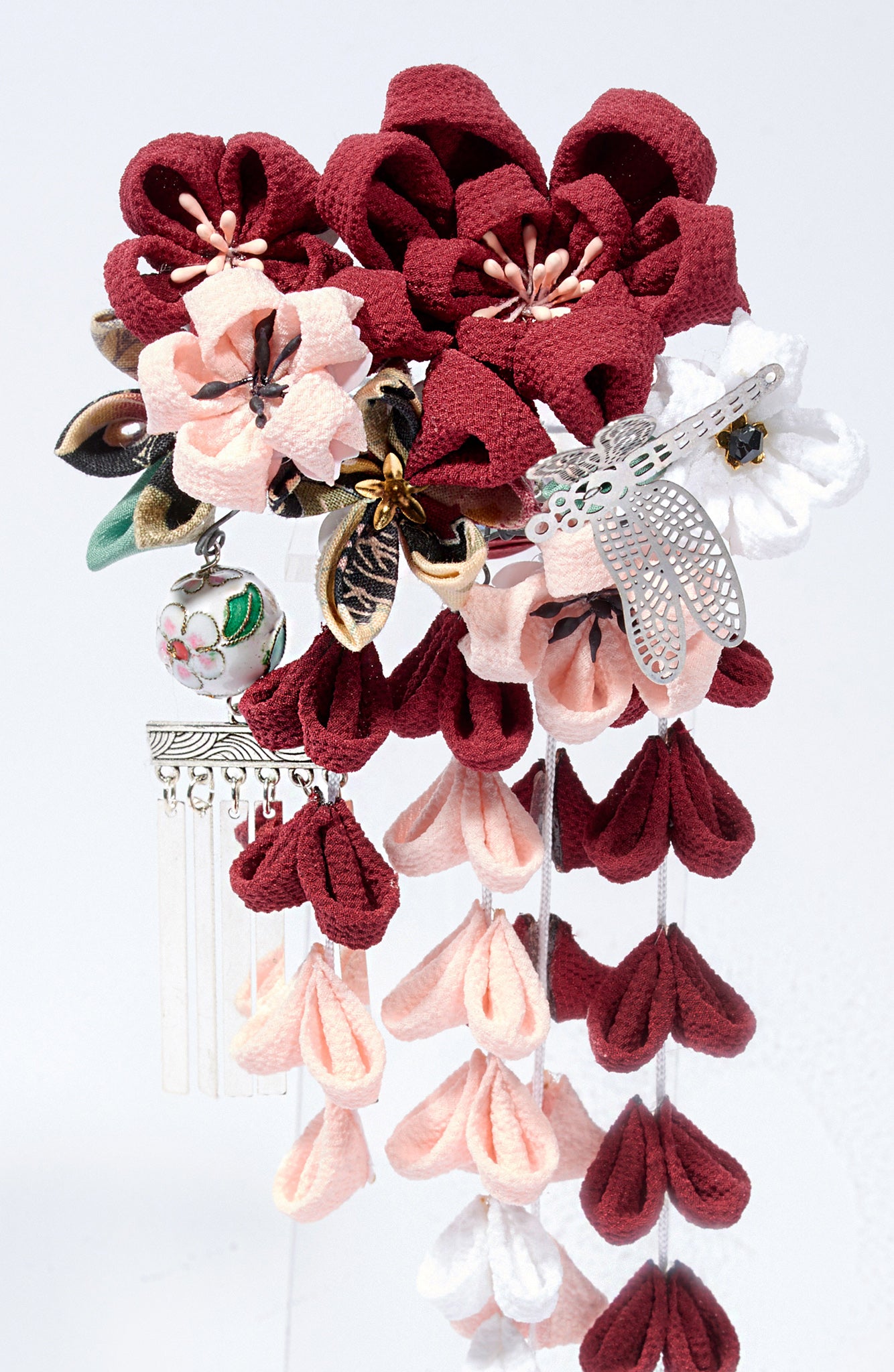 Grande épingle Kanzashi MADELINE - Fleurs d'Ascenseurs