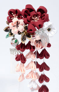 Grande épingle Kanzashi MADELINE - Fleurs d'Ascenseurs
