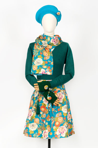 Jupe HANJU Hanabi turquoise