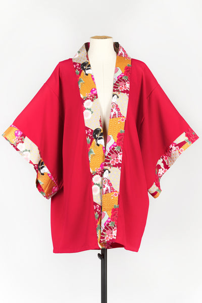 Kimono HIME Courtisane rouge - Fleurs d'Ascenseurs