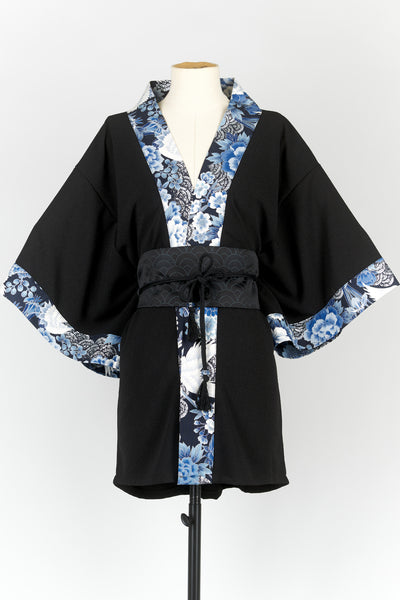 Kimono HIME Grues argent - Fleurs d'Ascenseurs