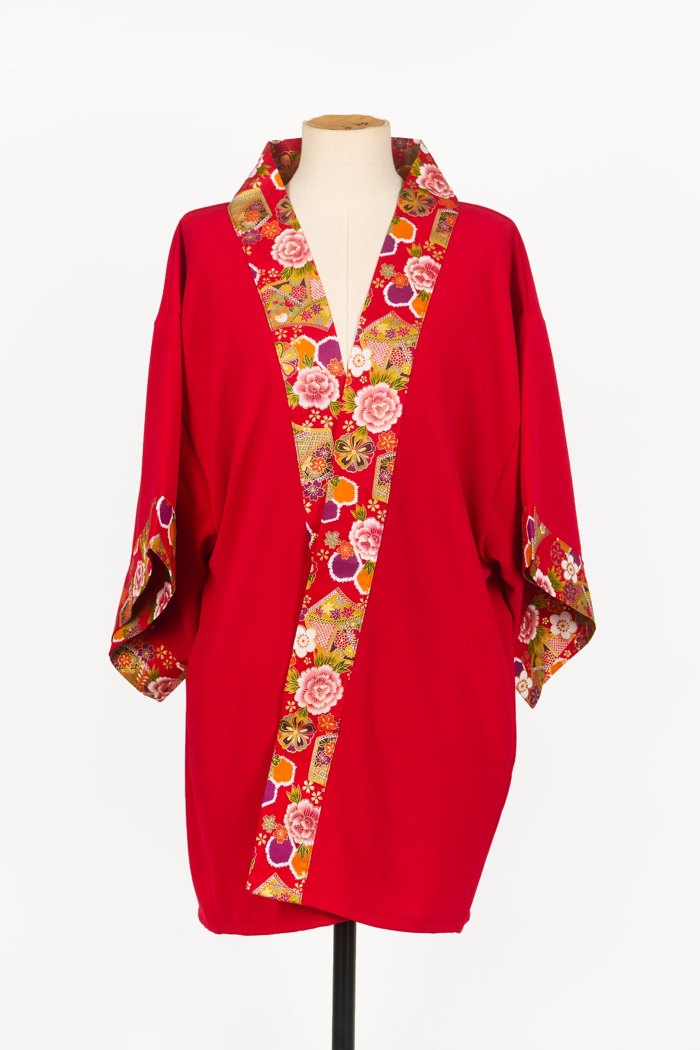 Kimono HIME Hexagone rouge - Fleurs d'Ascenseurs