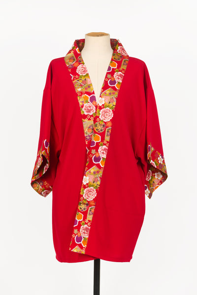Kimono HIME Hexagone rouge - Fleurs d'Ascenseurs