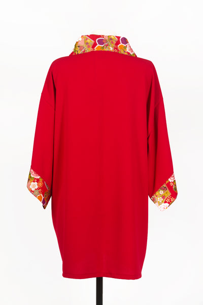 Kimono HIME Hexagone rouge - Fleurs d'Ascenseurs