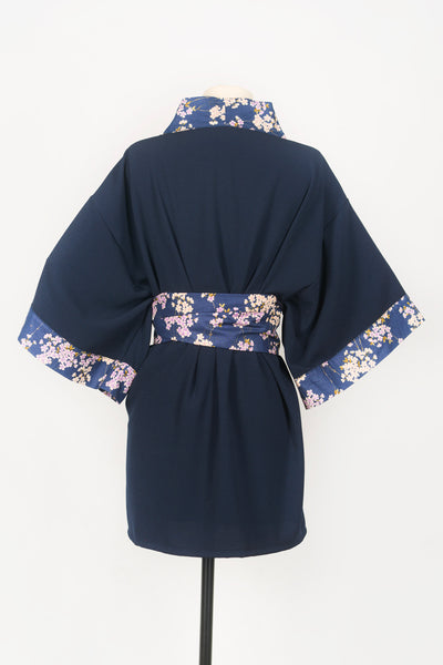 Kimono HIME Sakura marine - Fleurs d'Ascenseurs