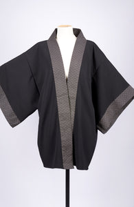 Kimono HIME noir nami N9 - Fleurs d'Ascenseurs