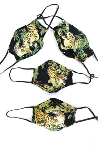 Masque de protection AFNOR en tissu Tigre noir