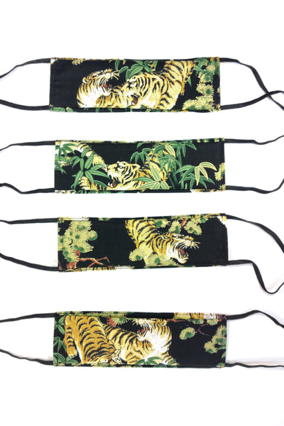 Masque de protection AFNOR en tissu Tigre noir