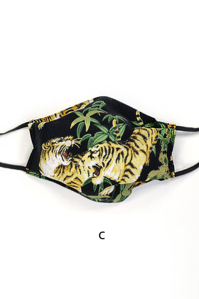 Masque de protection AFNOR en tissu Tigre noir