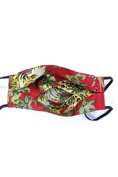 Masque de protection AFNOR en tissu Tigre rouge