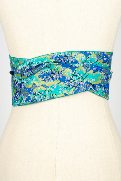 Ceinture OBI Ume turquoise