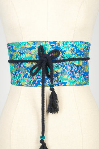 Ceinture OBI Ume turquoise