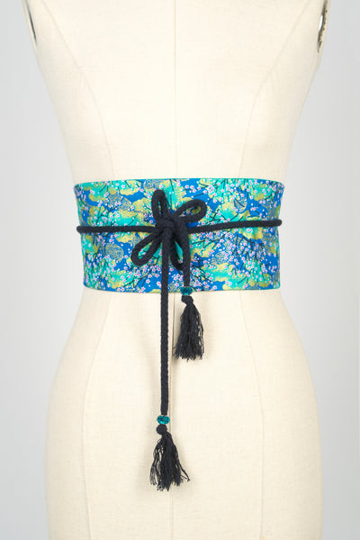 Ceinture OBI Ume turquoise