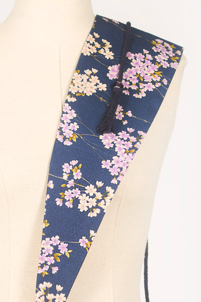 Ceinture OBI Sakura marine - Fleurs d'Ascenseurs