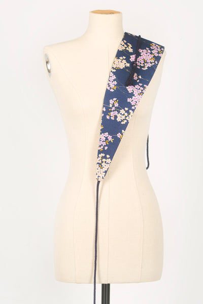 Ceinture OBI Sakura marine - Fleurs d'Ascenseurs