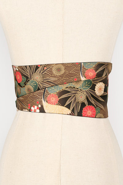 Ceinture OBI Grues dans les pins - Fleurs d'Ascenseurs