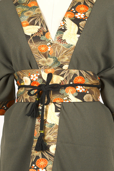 Ceinture OBI Grues dans les pins - Fleurs d'Ascenseurs