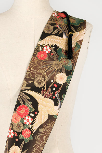 Ceinture OBI Grues dans les pins - Fleurs d'Ascenseurs