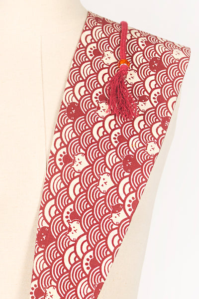 Ceinture OBI Neko bordeaux - Fleurs d'Ascenseurs