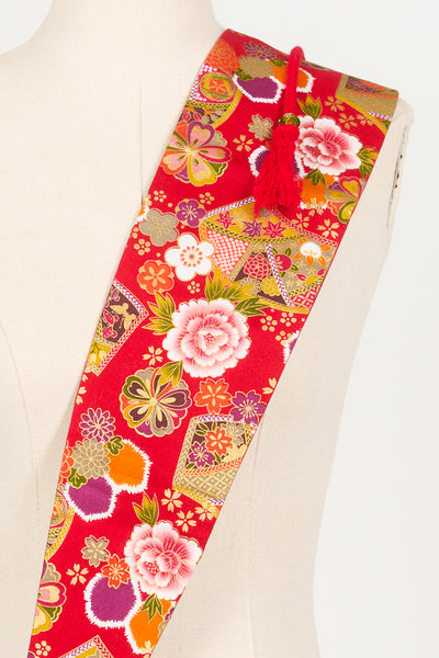 Ceinture OBI Hexagone rouge - Fleurs d'Ascenseurs