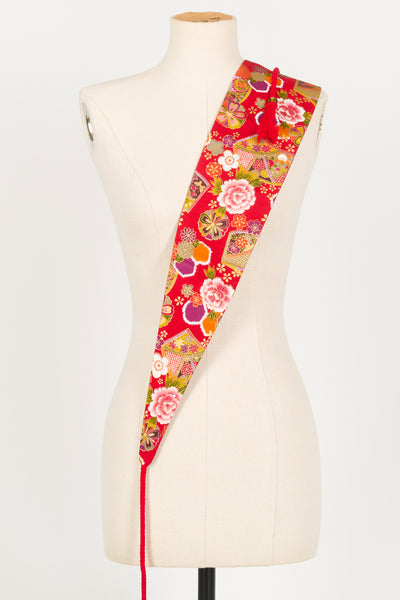 Ceinture OBI Hexagone rouge - Fleurs d'Ascenseurs