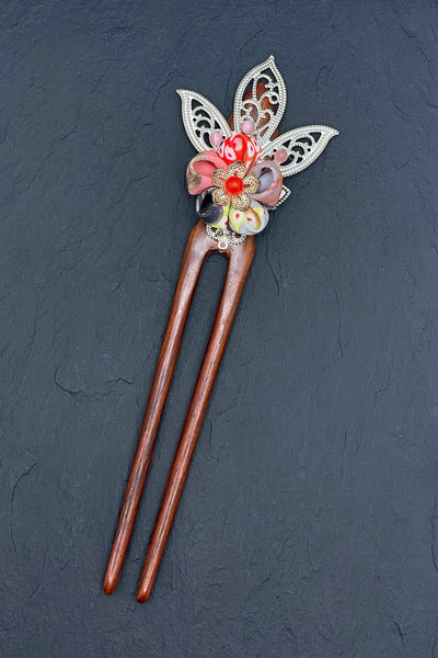 Pic Double bois Corail - Fleurs d'Ascenseurs