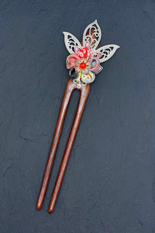 Pic Double bois Corail - Fleurs d'Ascenseurs