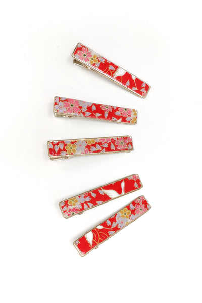 Petite pince WASHI Grues rouge