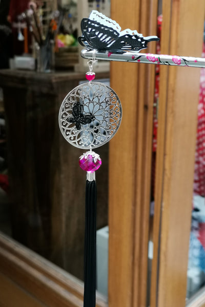 Pic à cheveux LE TEMPS S'ENVOLE - Fleurs d'Ascenseurs