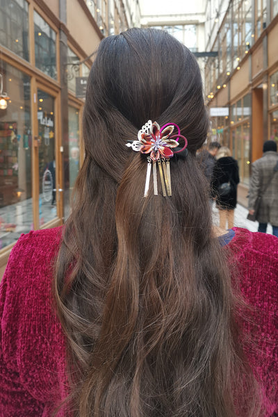 Barrette TOURNESOL Courtisane - Fleurs d'Ascenseurs