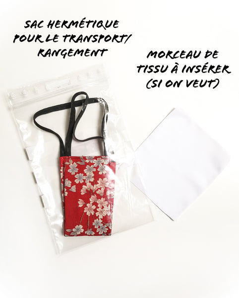 Masque de protection AFNOR en tissu Tigre rouge