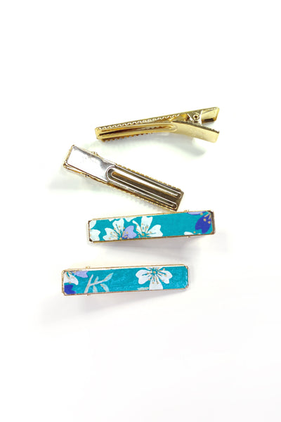 Petite pince WASHI Cerisier Turquoise