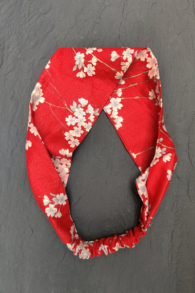 Bandeau à cheveux Sakura rouge