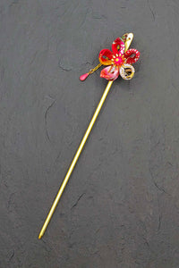 Pic à cheveux KANZASHI Courtisane - Fleurs d'Ascenseurs