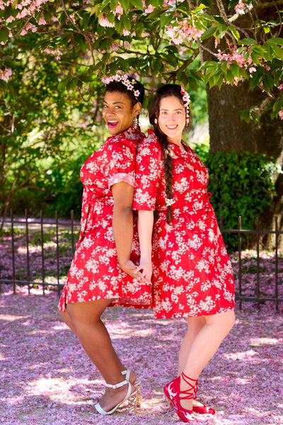 Robe japonaise CAPUCINE - Fleurs D'Ascenseurs