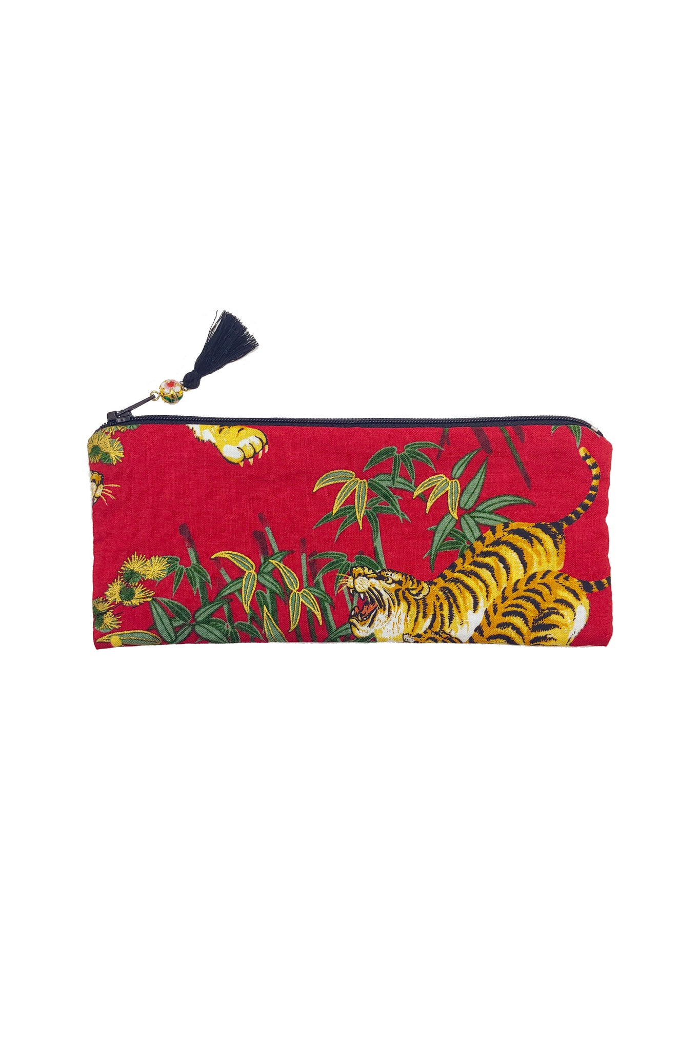 Trousse longue LOON Tigres rouge - Fleurs d'Ascenseurs