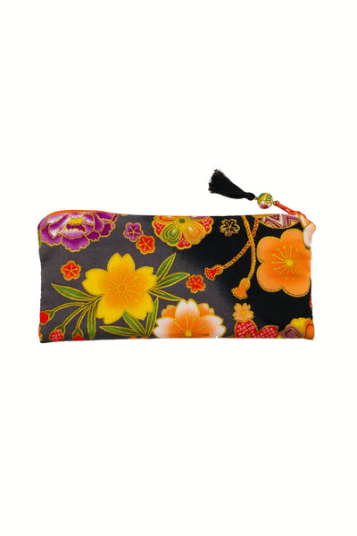 Trousse longue LOON Chariot fleuri noir - Fleurs d'Ascenseurs