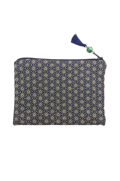 Trousse MOON Asanoha marine - Fleurs d'Ascenseurs
