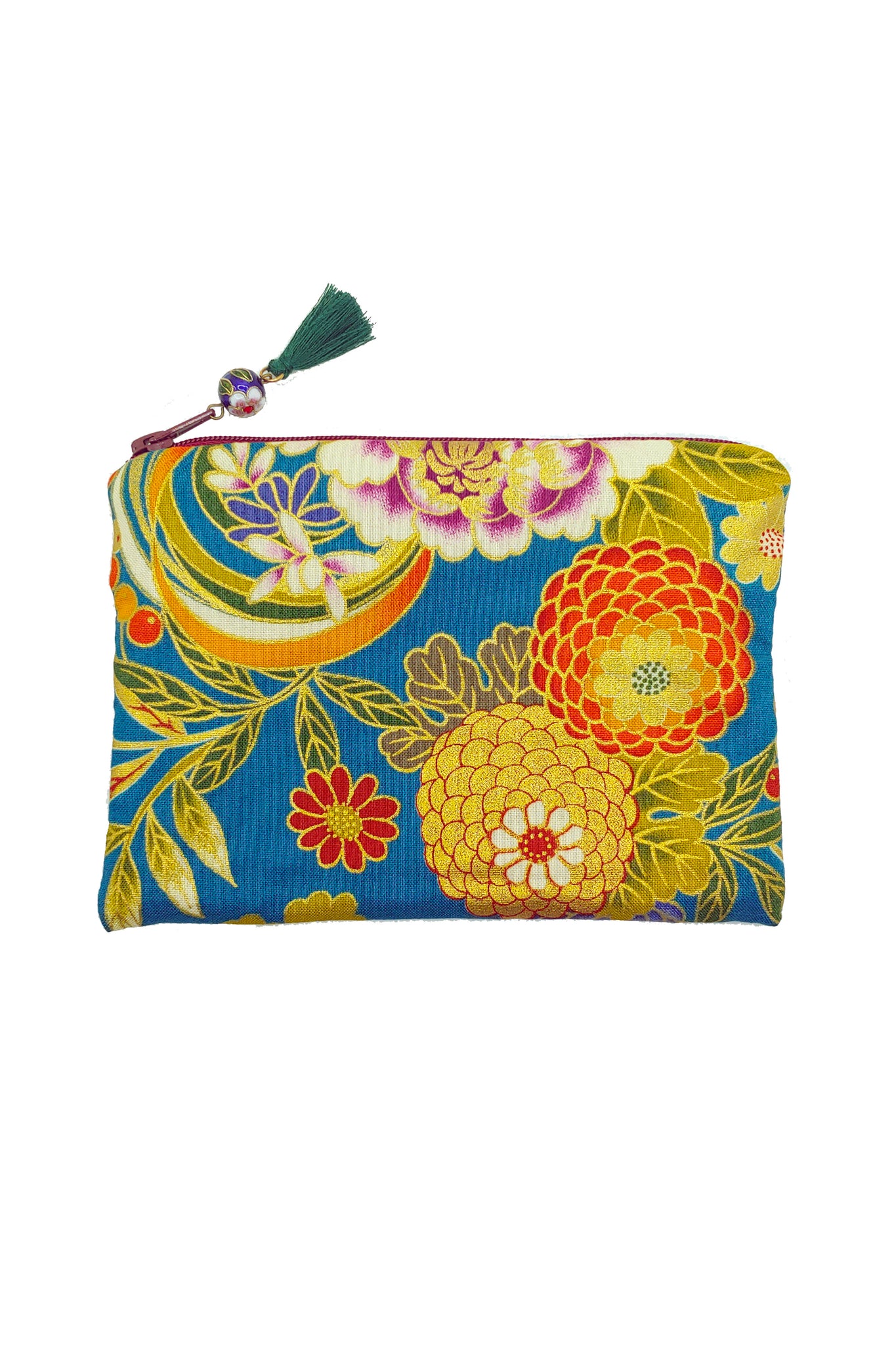 Trousse MOON Hanabi turquoise - Fleurs d'Ascenseurs