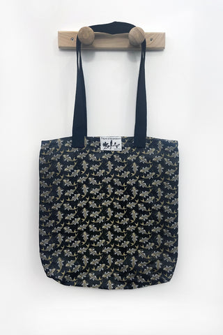 Sac totebag Carpes noires - Fleurs d'Ascenseurs