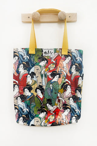 Sac totebag Geisha multicolore - Fleurs d'Ascenseurs
