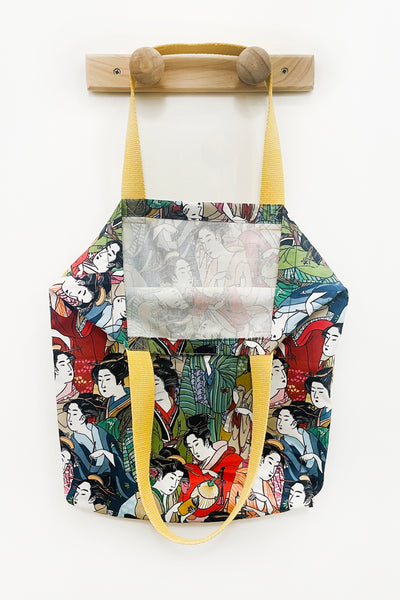 Sac totebag Geisha multicolore - Fleurs d'Ascenseurs