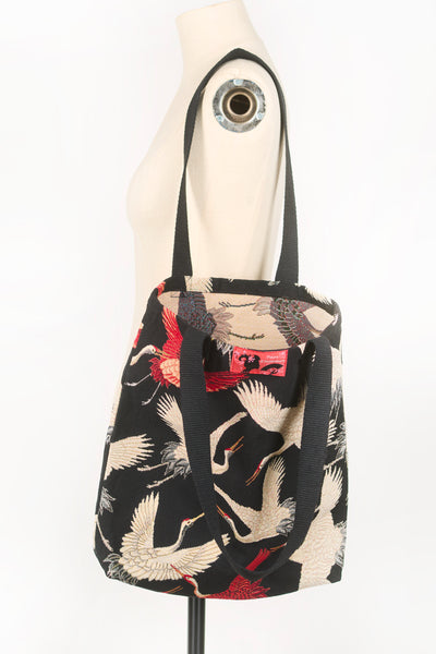 Sac totebag Grues noires - Fleurs d'Ascenseurs