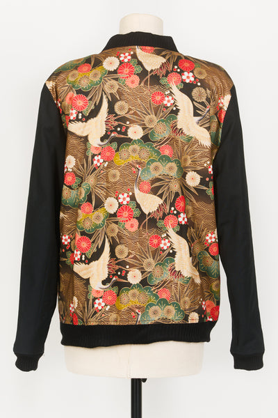 Veste bombers OTOKO Grues dans les pins - Fleurs d'Ascenseurs